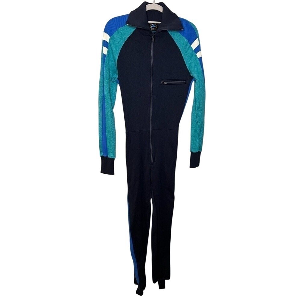 Odlo of Norway women's 90s retro one piece ski outdoor snow‎ suit jumpsuit